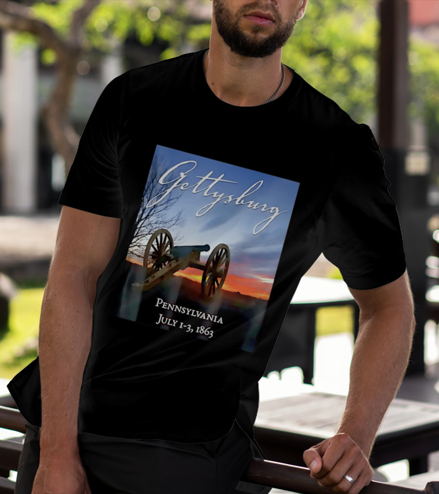 Gettysburg Cannon Battle Pennsylvania July 1 3 1863 Civil War T-Shirt