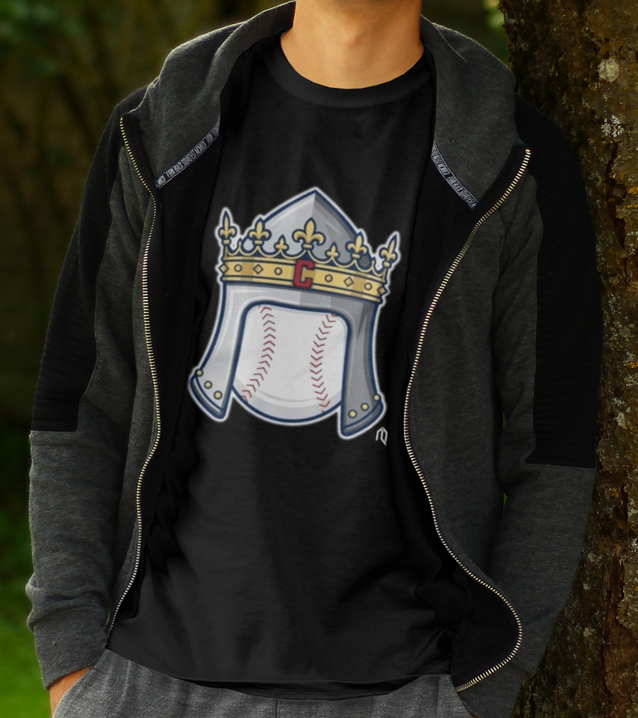 Cleveland Guardians Baseball Knight Helmet Crest T-Shirt