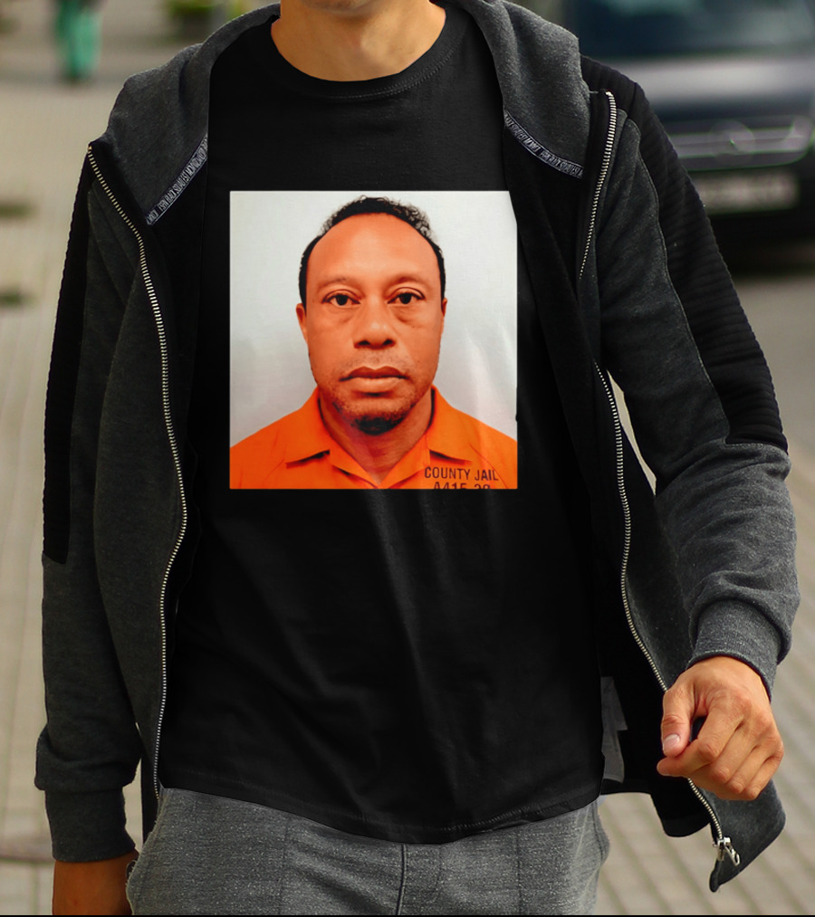 Tiger Woods 2026 County Jail 4415 29 Shot Edit T-Shirt