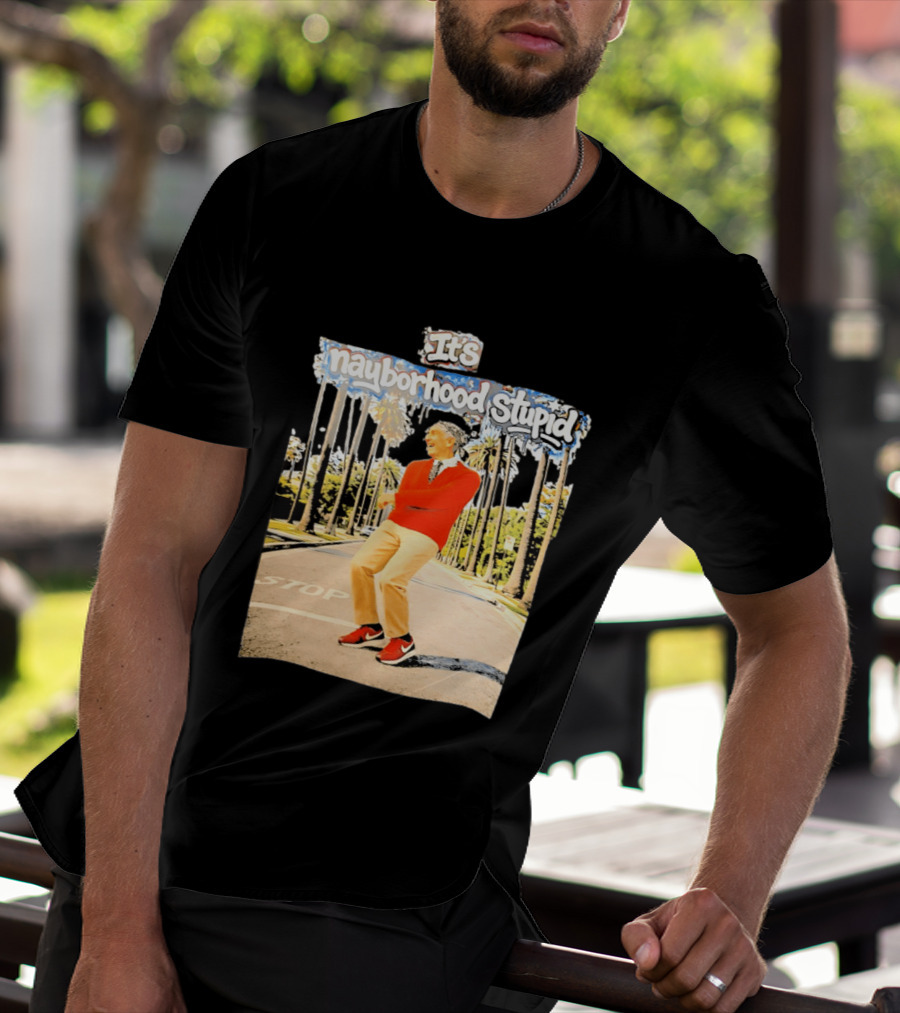 Mister Rogers Primitive Skateboarding It's Nayborhood Stupid T-Shirt