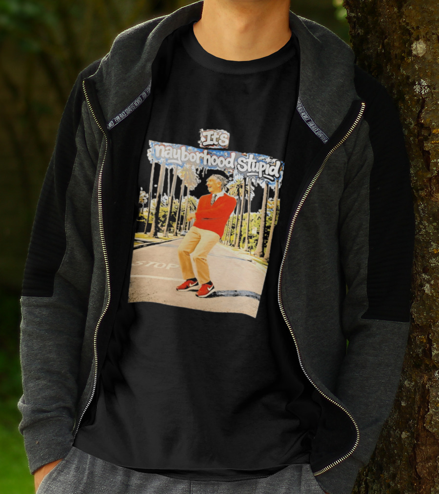 Mister Rogers Primitive Skateboarding It's Nayborhood Stupid T-Shirt