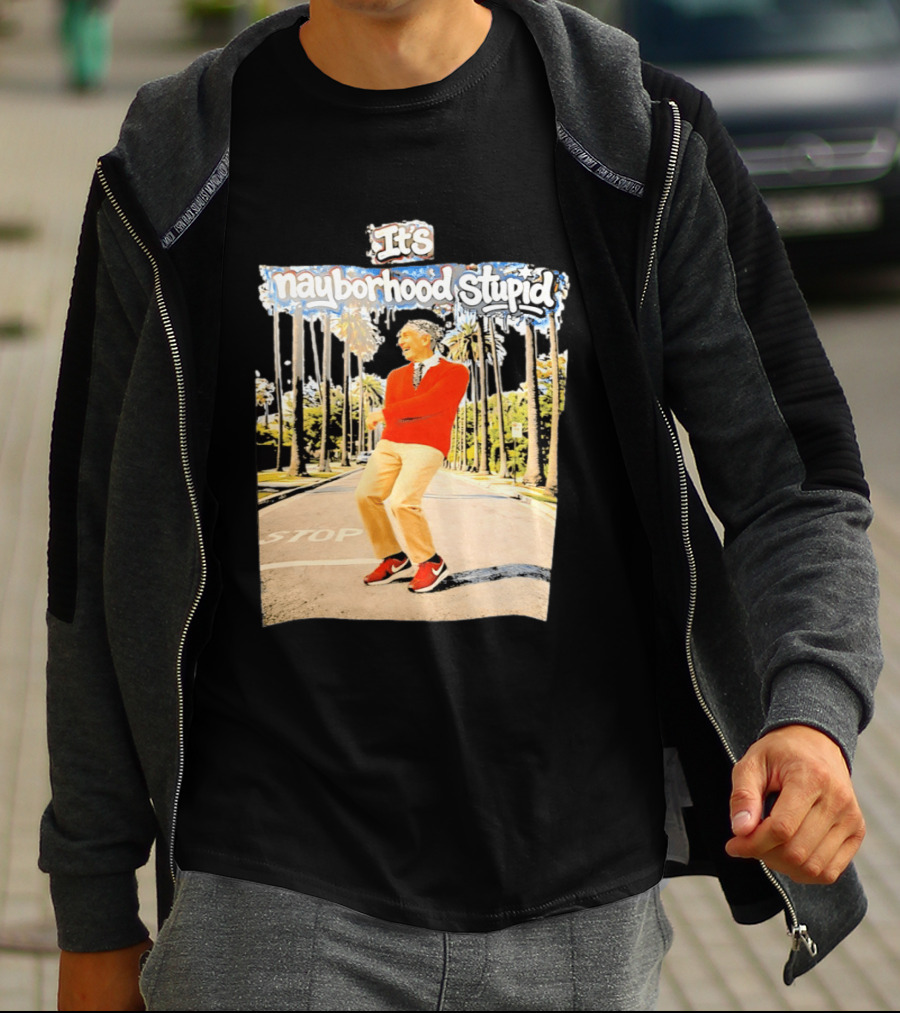 Mister Rogers Primitive Skateboarding It's Nayborhood Stupid T-Shirt