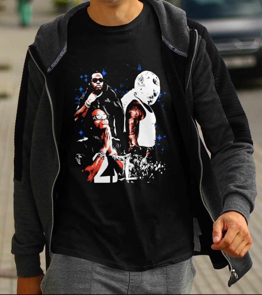 Gunna One Of Wun Globe Stars Red White Blue T-Shirt