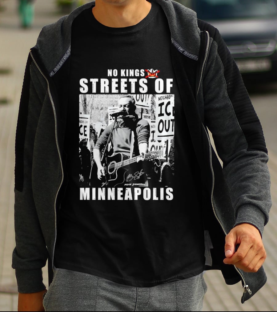 No Kings Streets Of Minneapolis Pruce Springsteen T-Shirt