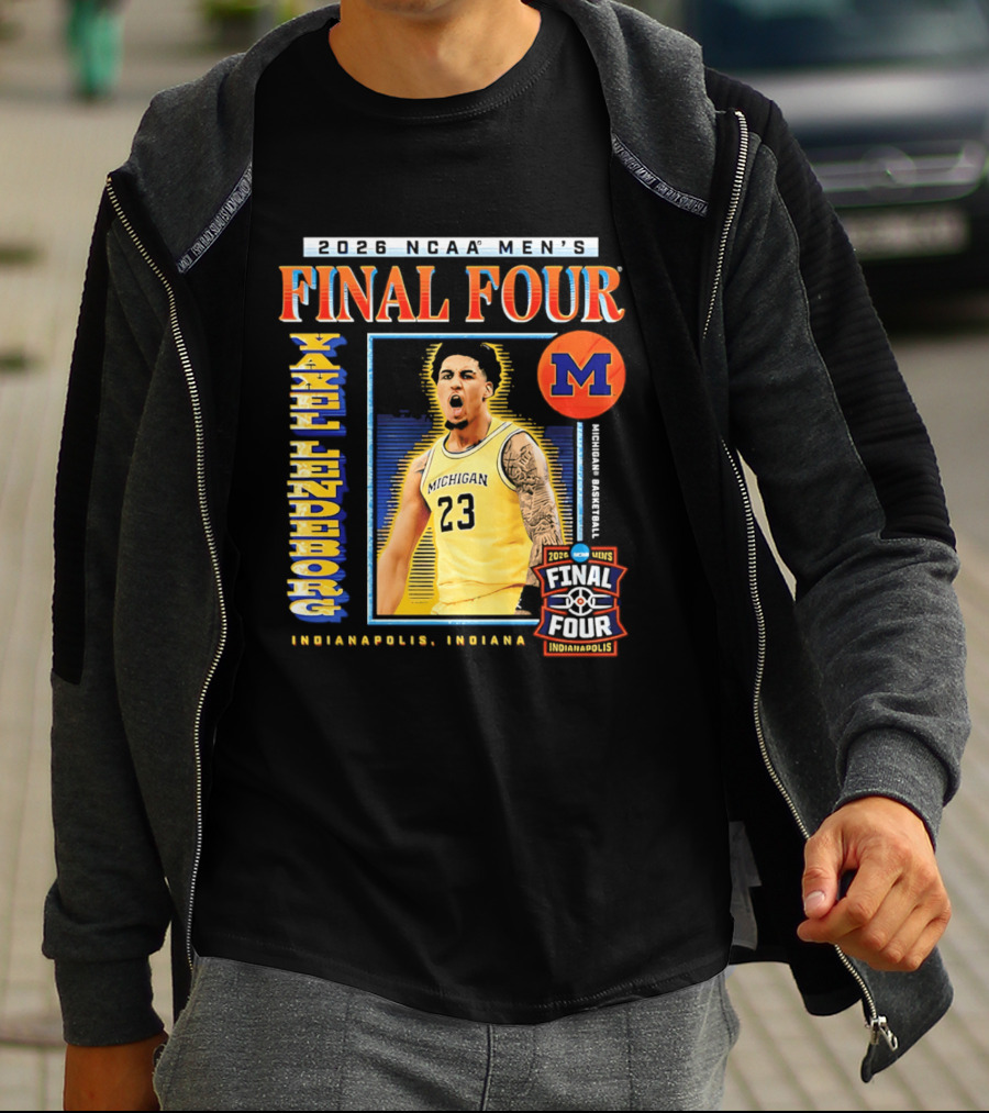 2026 NCAA Men's Final Four Yaxel Lendeborg Michigan Basketball Indianapolis Indiana T-Shirt
