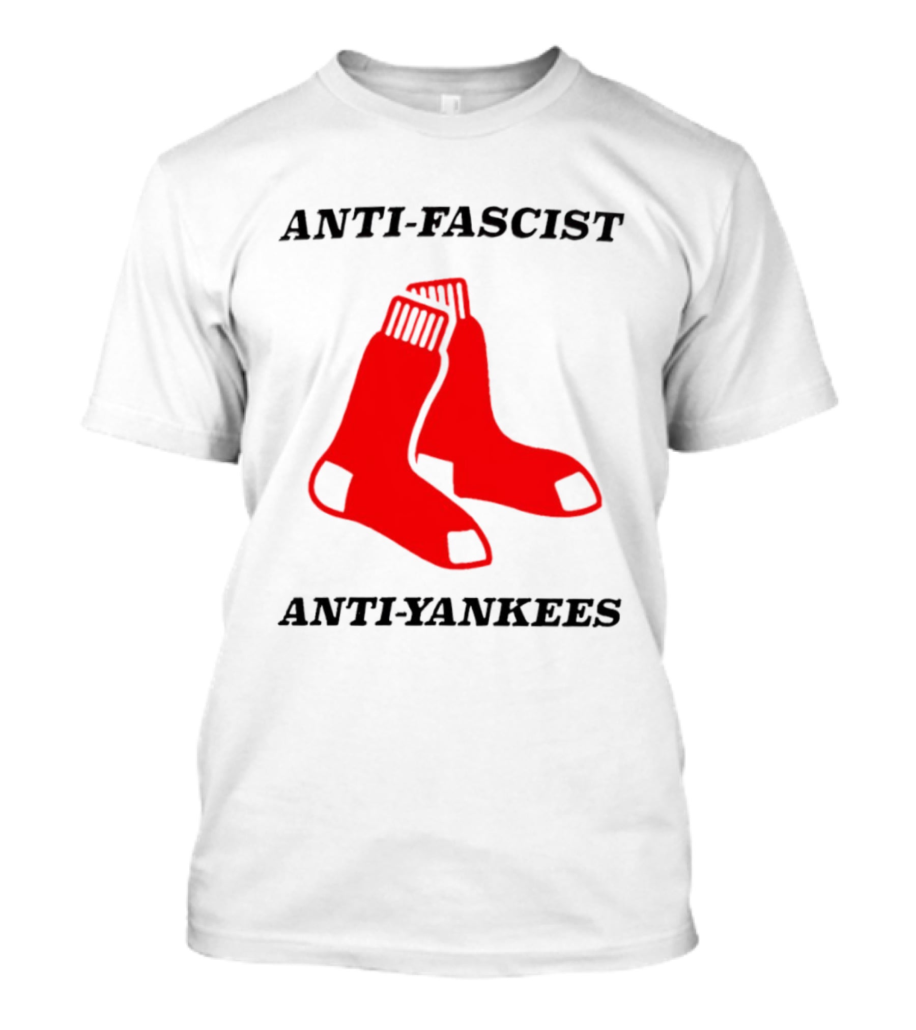 Anti Fascist Anti Yankees Red Socks T-Shirt