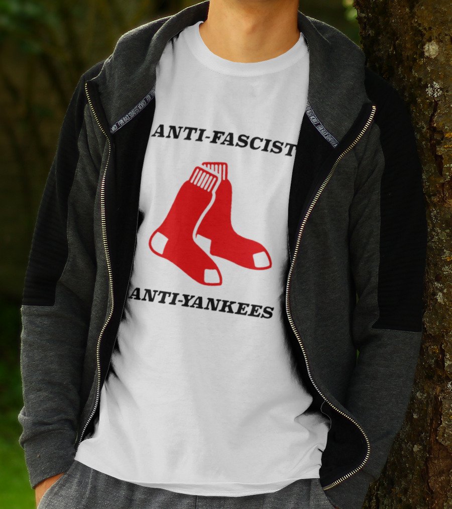 Anti Fascist Anti Yankees Red Socks T-Shirt