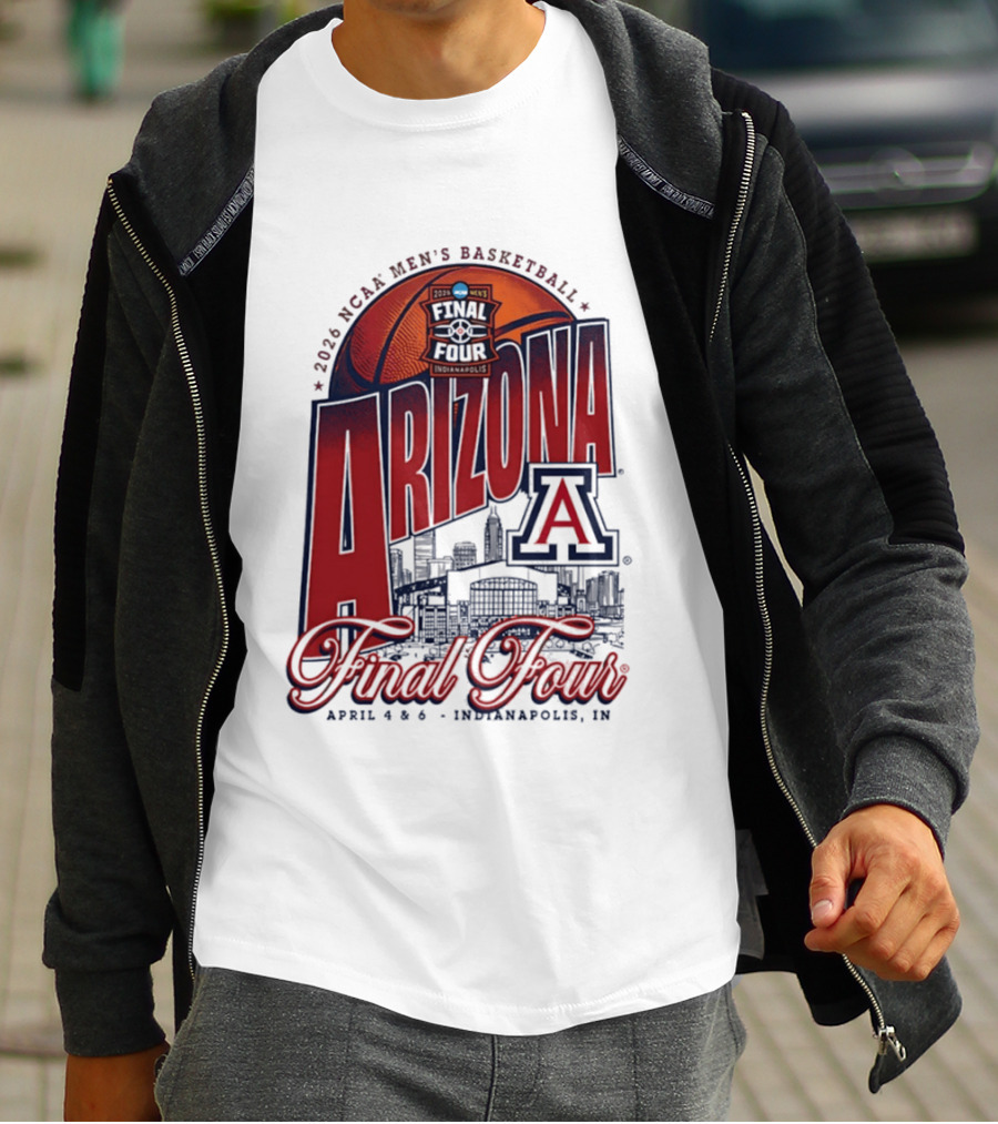 2026 NCAA Men's Basketball Arizona Wildcats Final Four Indianapolis T-Shirt