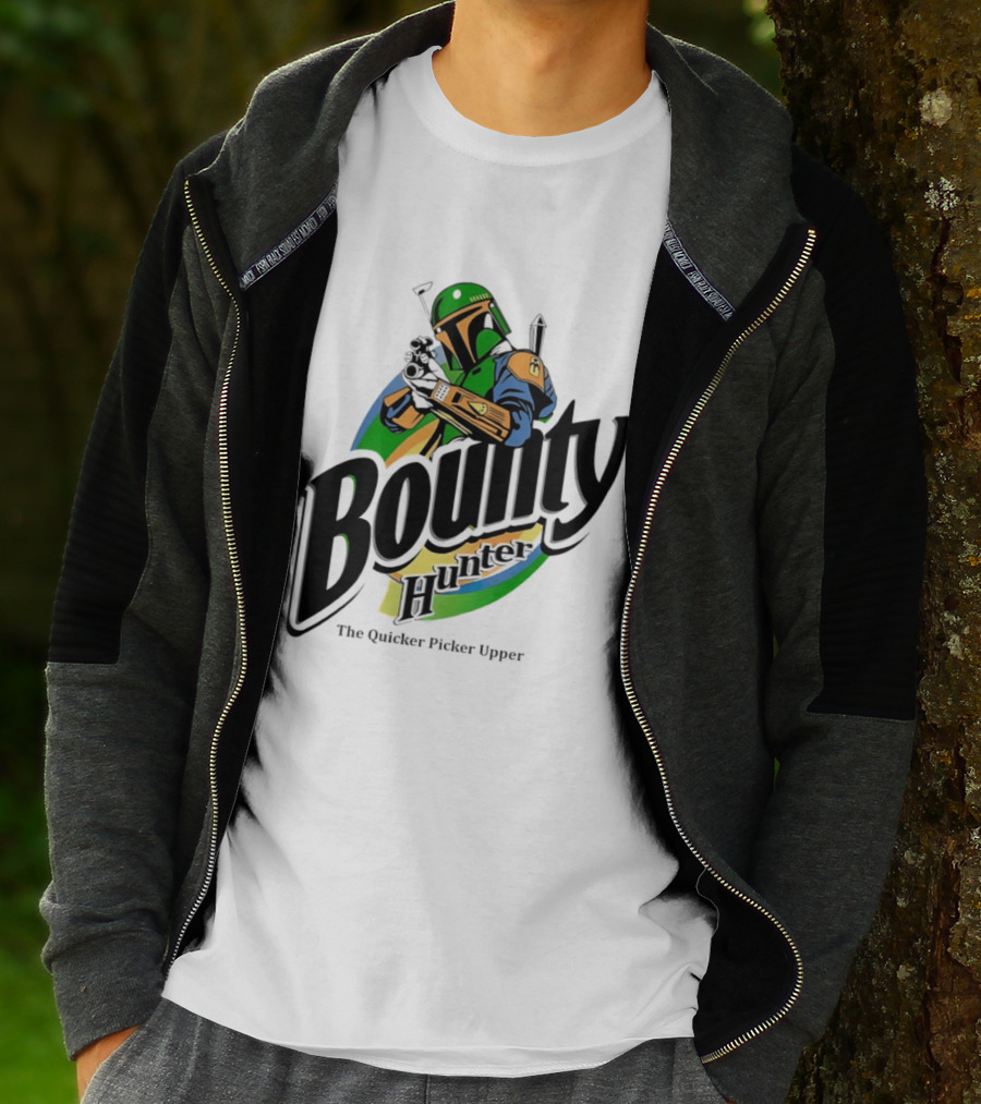 Bounty Hunter The Quicker Picker Upper Mandalorian T-Shirt