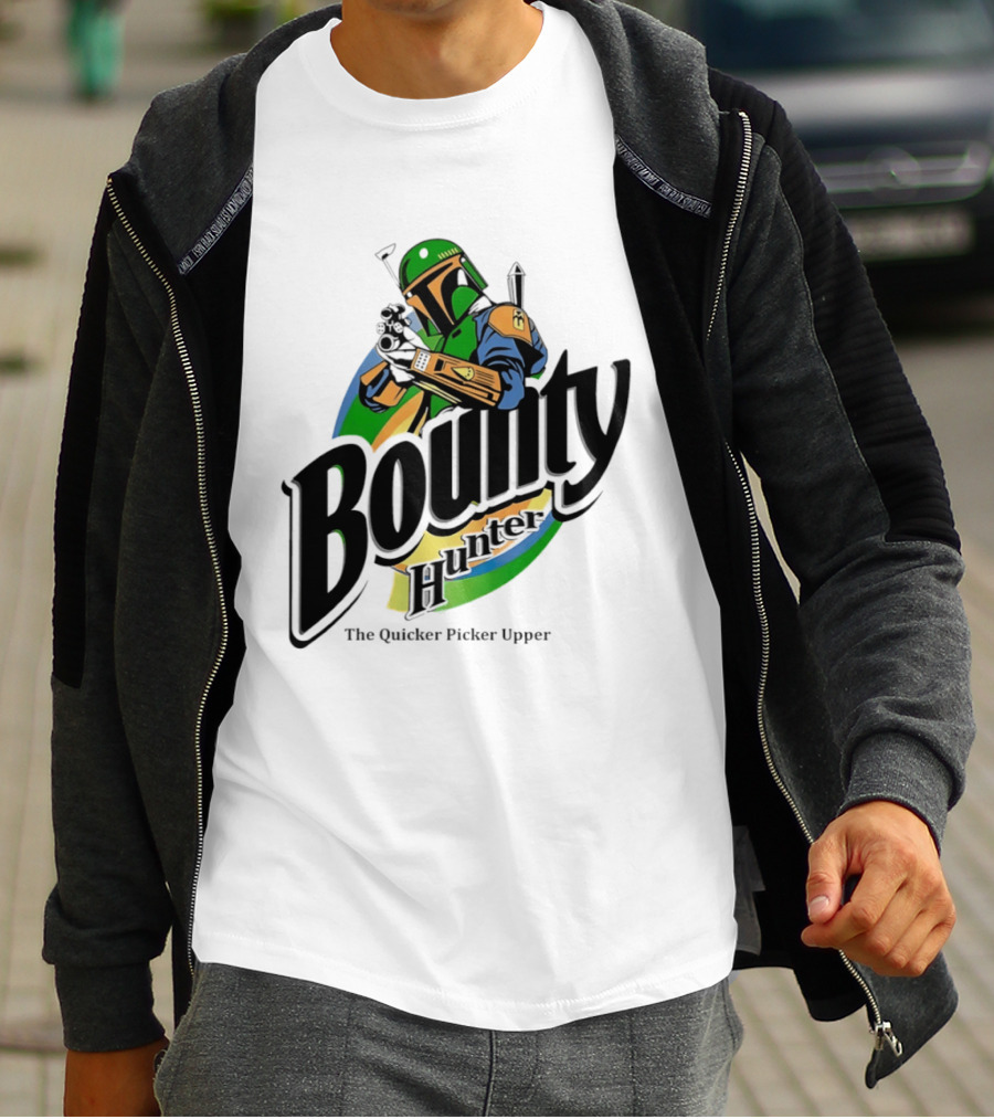 Bounty Hunter The Quicker Picker Upper Mandalorian T-Shirt