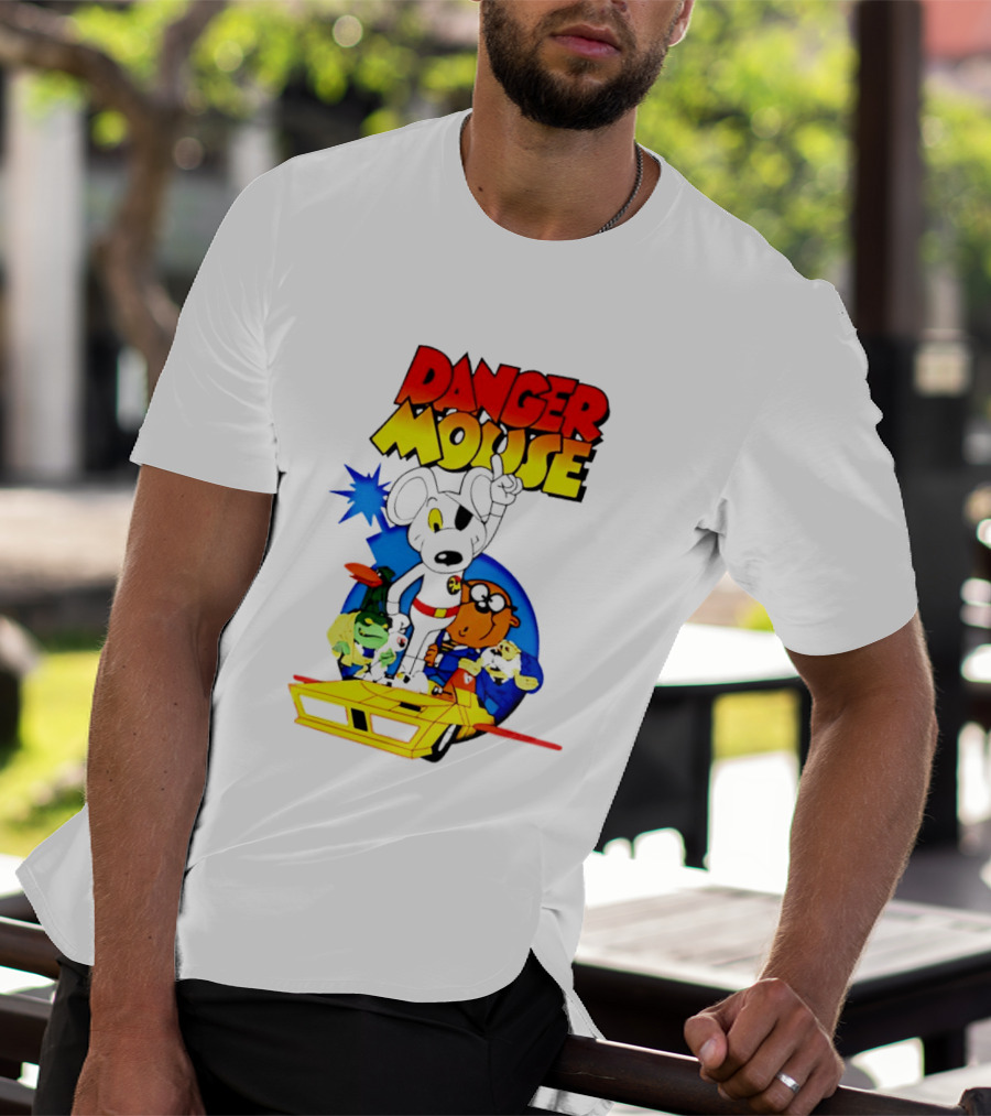 Danger Mouse Animated Character Adventure Team T-Shirt
