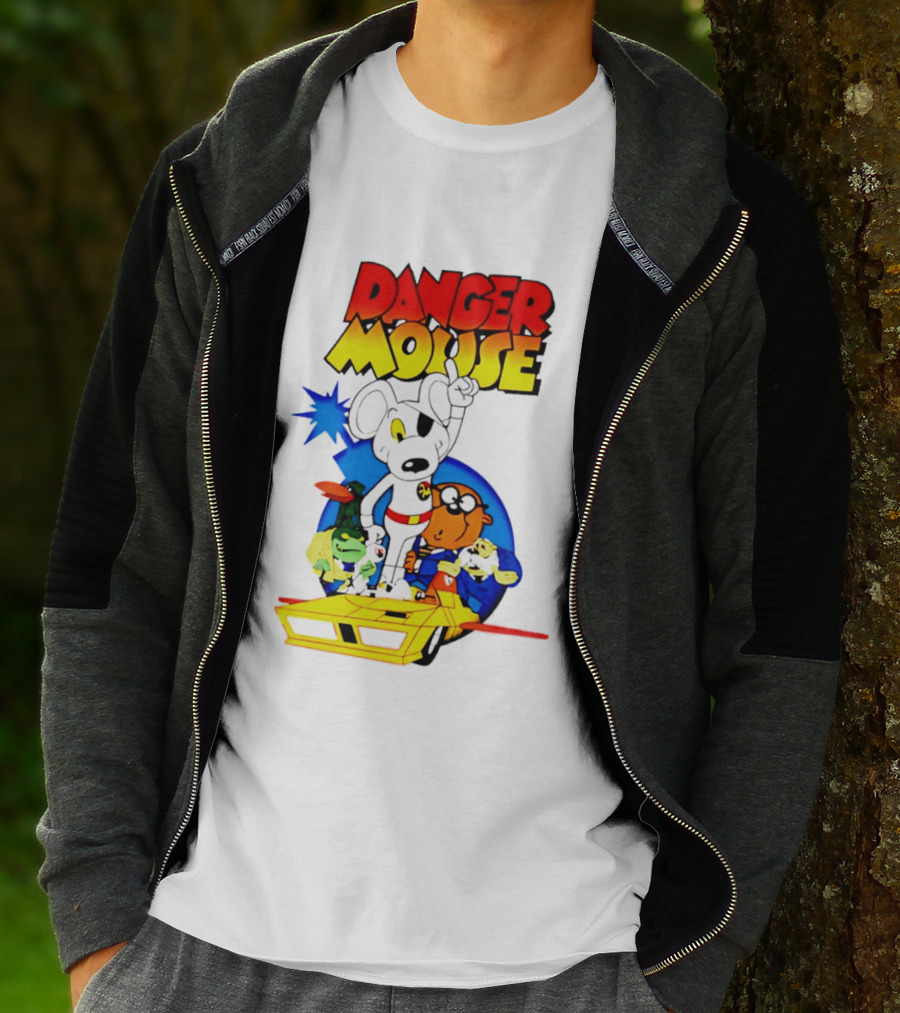 Danger Mouse Animated Character Adventure Team T-Shirt