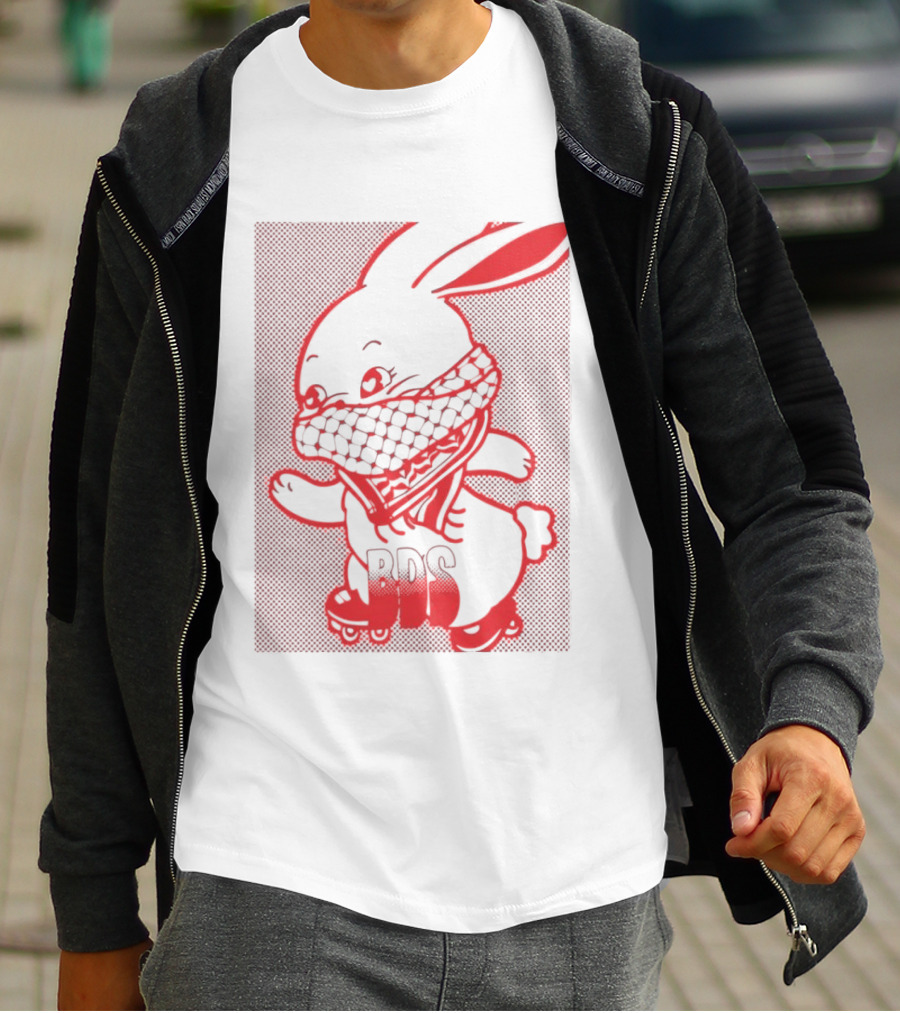 Skater Bunny BDS Vintage Roller Skates T-Shirt