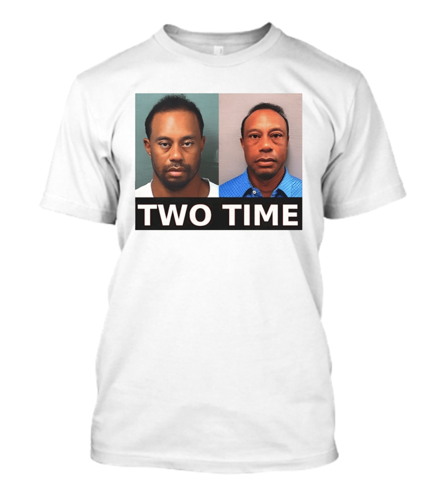 Tiger Woods Shot Two Time Meme Image T-Shirt