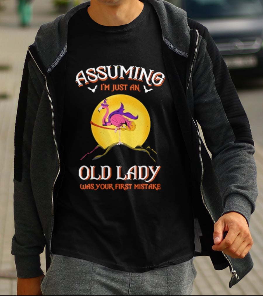 Assuming I'm Just An Old Lady Flamingo Was Your First Mistake T-Shirt