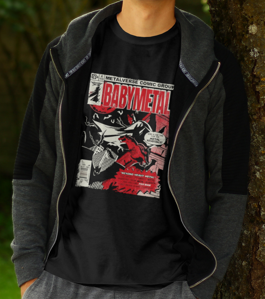 Babymetal Metalverse Comic Group 2026 Fox Man T-Shirt