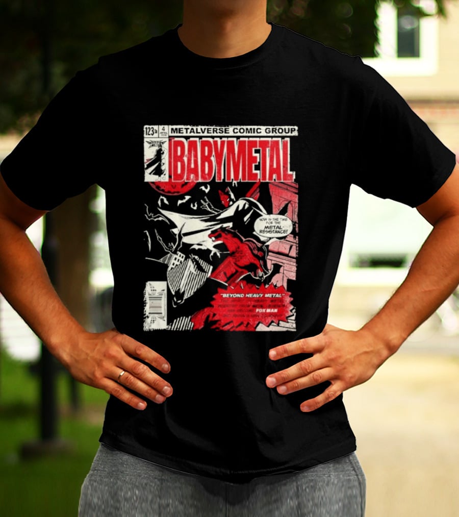 Babymetal Metalverse Comic Group 2026 Fox Man T-Shirt