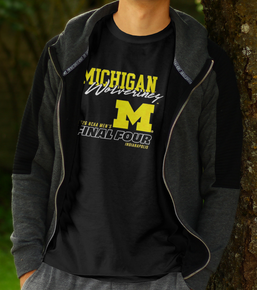 Michigan Wolverines 2026 NCAA Men's Final Four Indianapolis T-Shirt