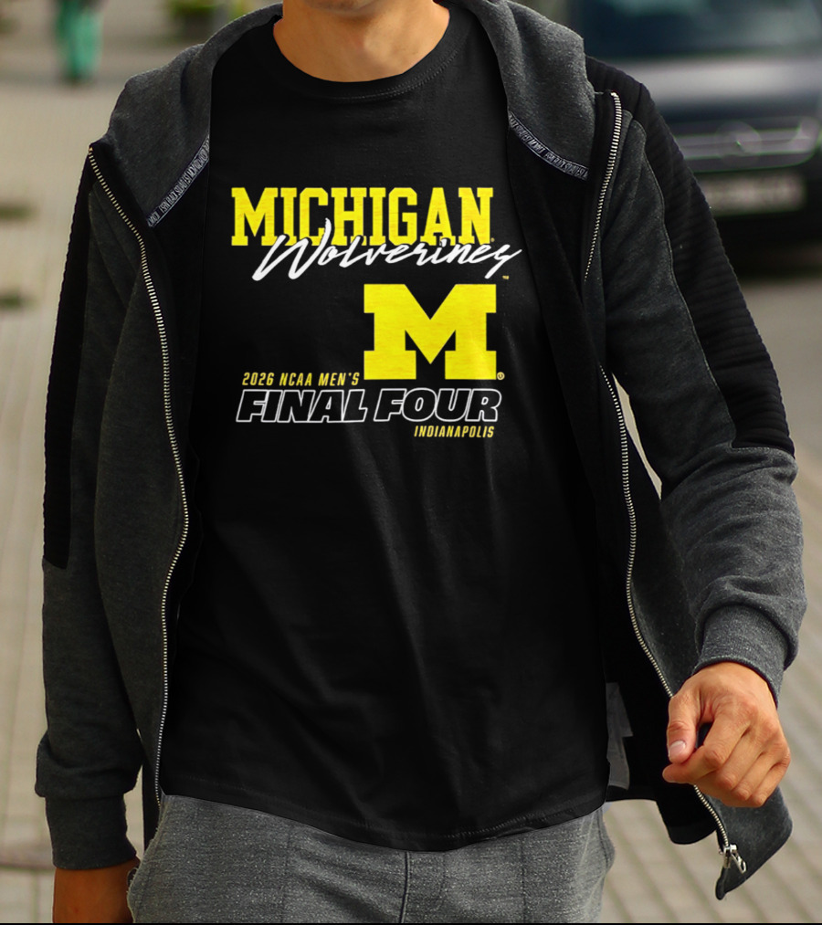 Michigan Wolverines 2026 NCAA Men's Final Four Indianapolis T-Shirt