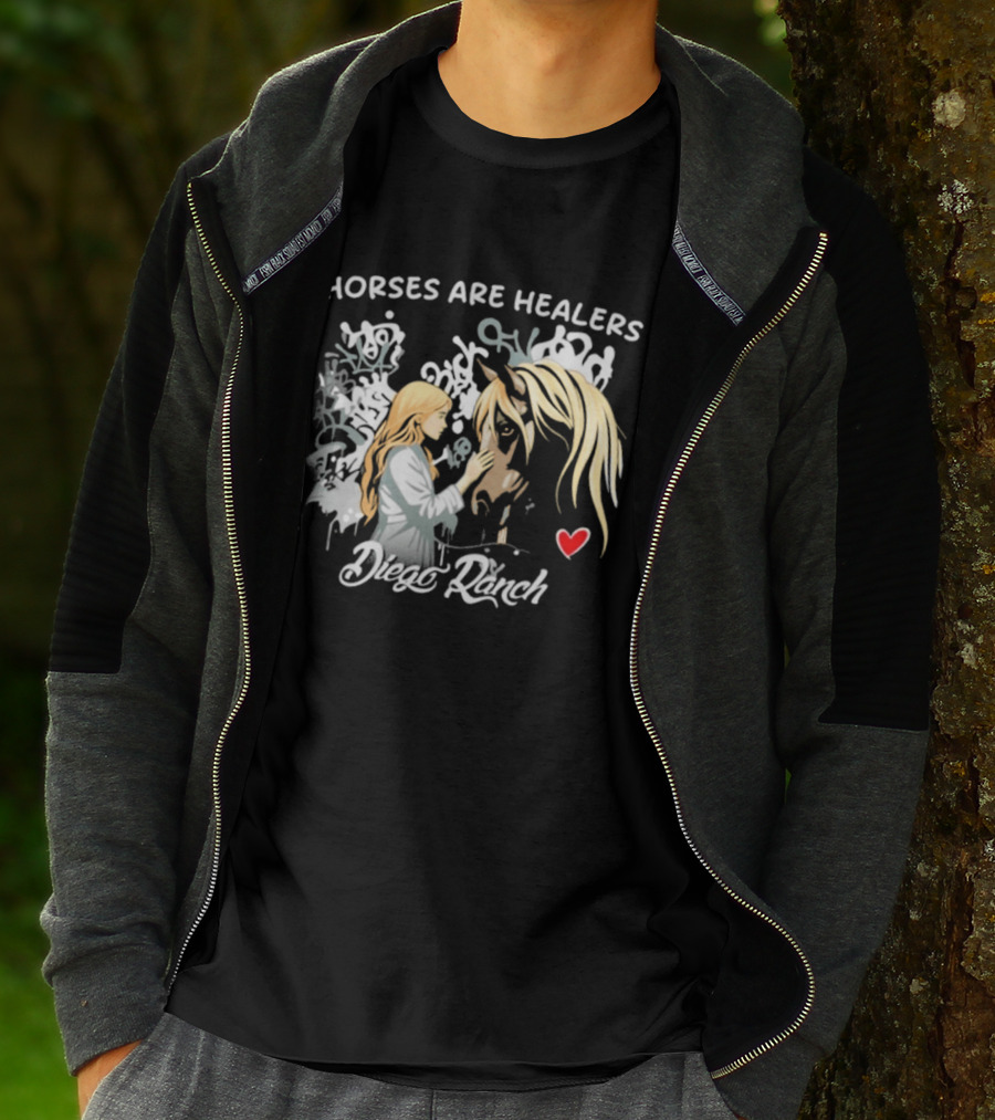 Horses Are Healers Diego Ranch Heartfelt Connection T-Shirt