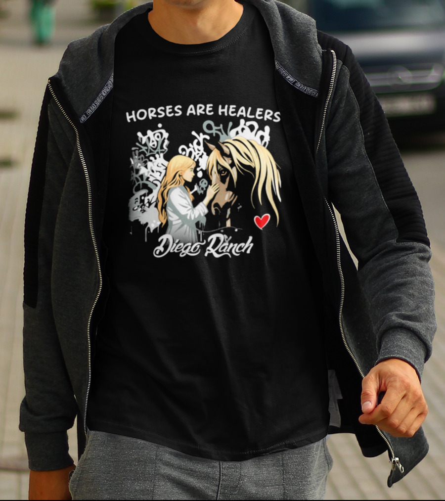 Horses Are Healers Diego Ranch Heartfelt Connection T-Shirt