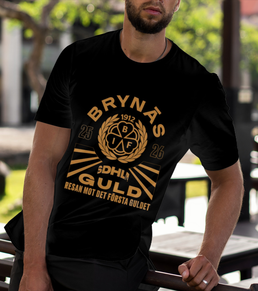 BRYNÄS SDHL 25 26 BIF GULD Resan Mot Det Första Guldet 2026 T-Shirt