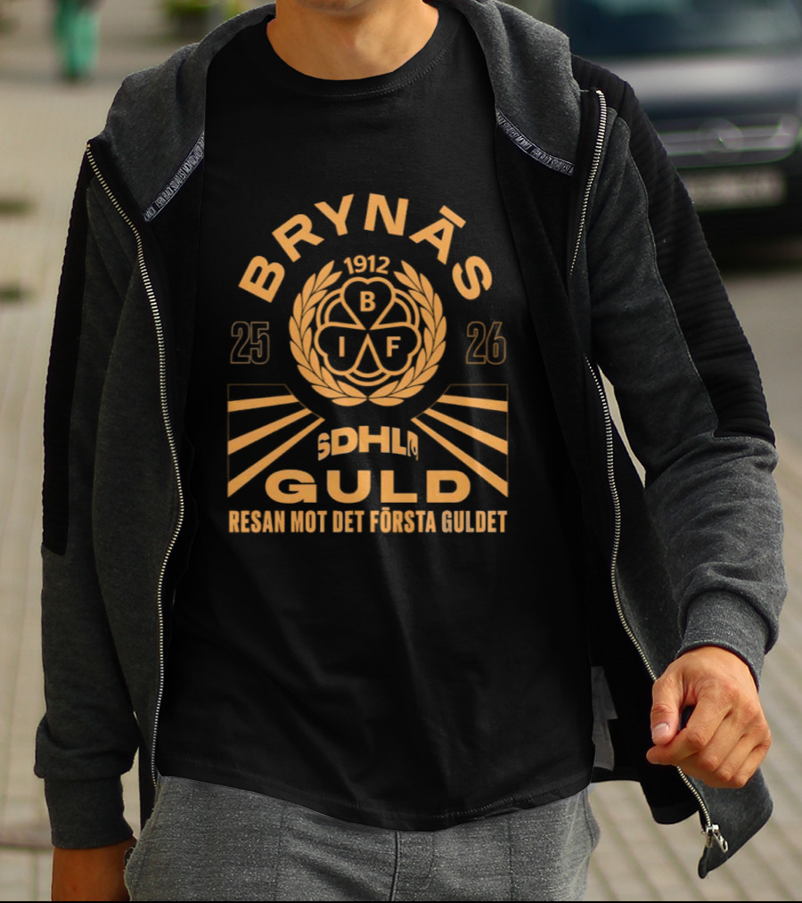 BRYNÄS SDHL 25 26 BIF GULD Resan Mot Det Första Guldet 2026 T-Shirt