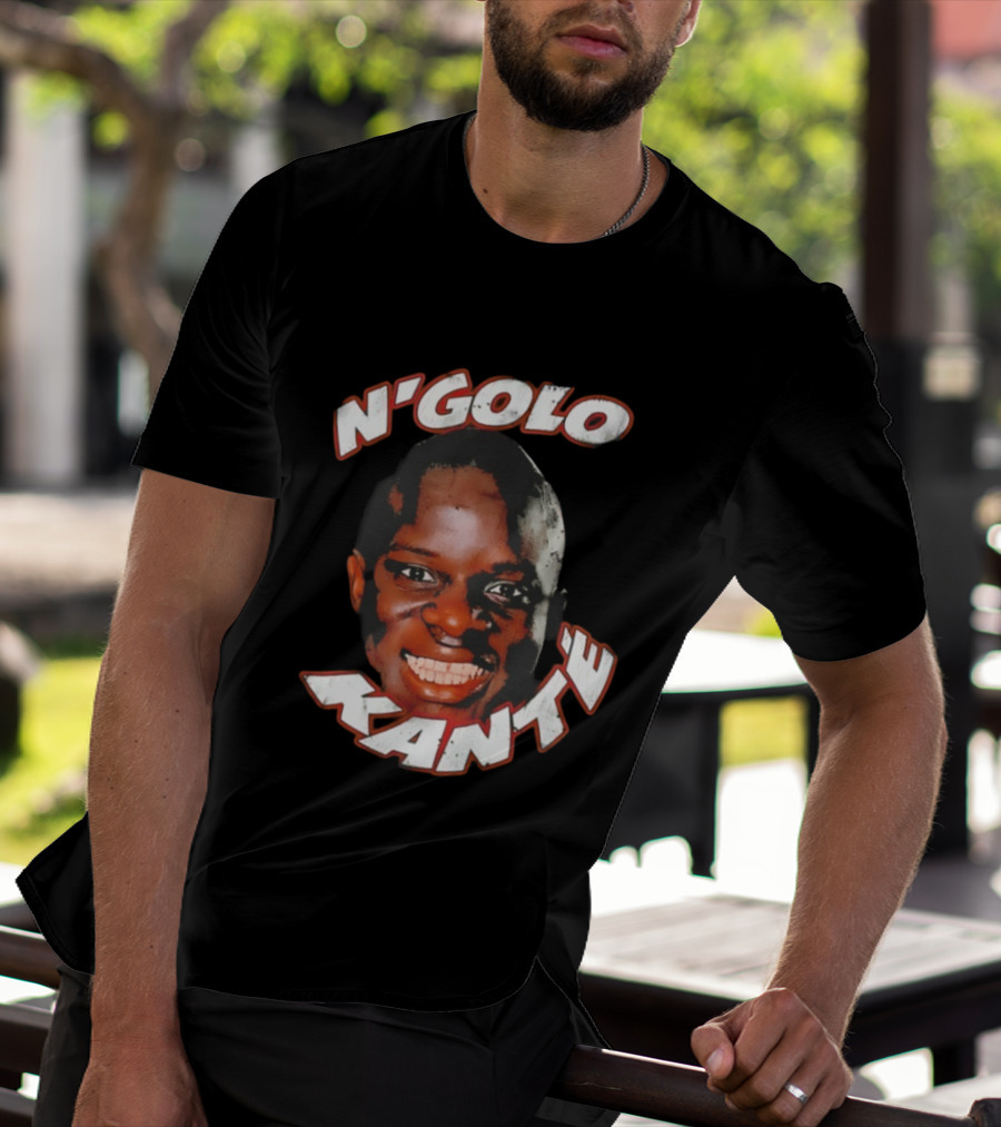N'Golo Kante France National Soccer Star Big Face Head T-Shirt