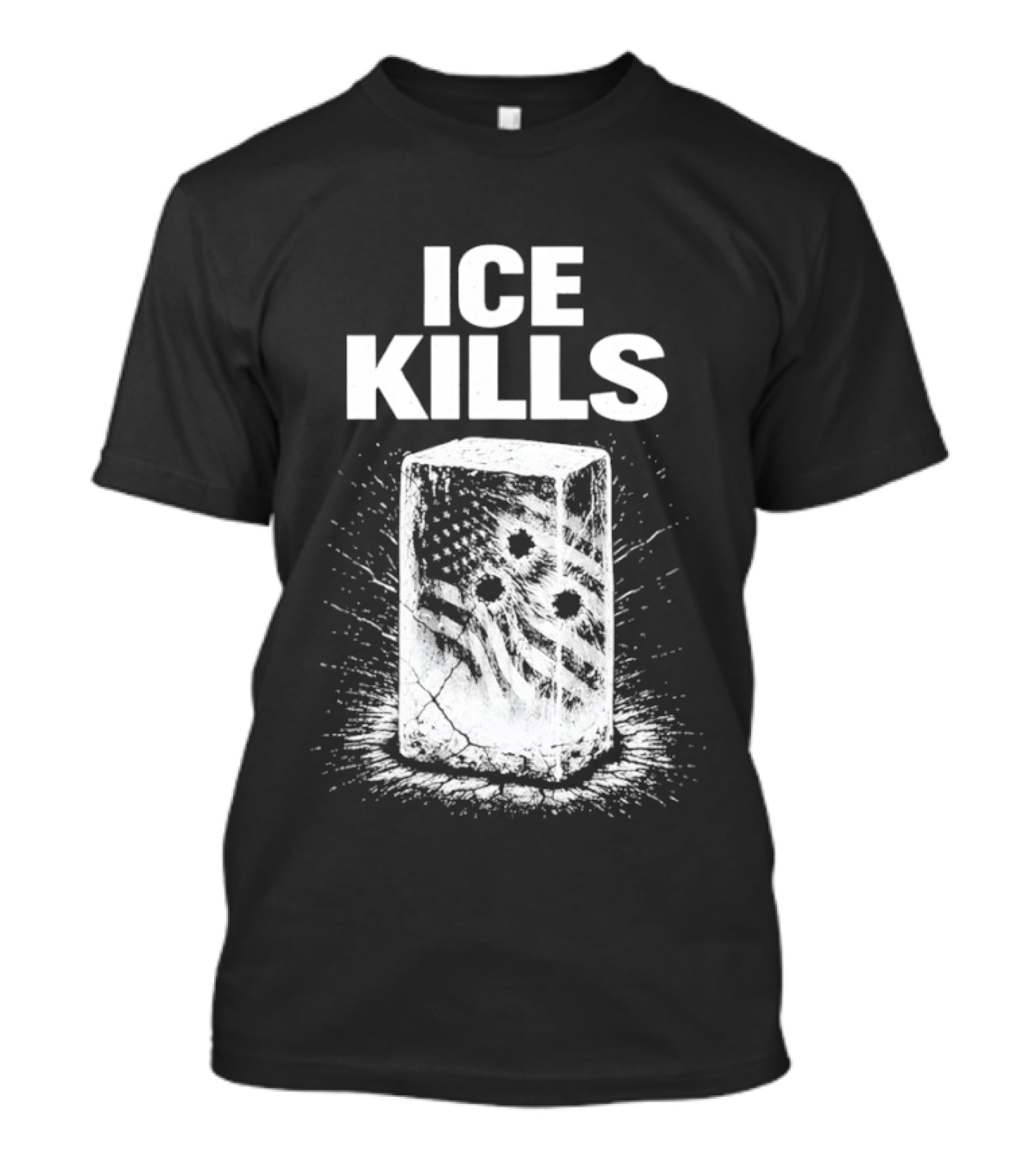 ICE KILLS American Flag Gun Control T-Shirt