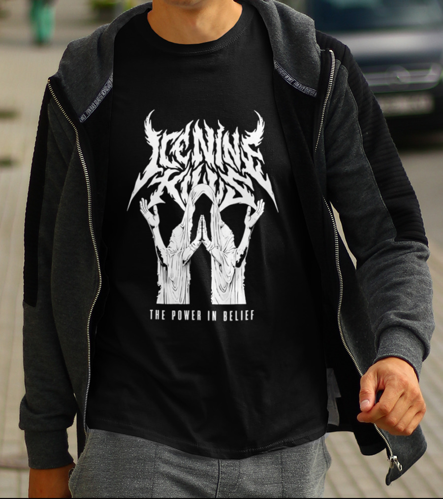 Ice Nine Kills The Power In Belief Logo Devil Horns T-Shirt