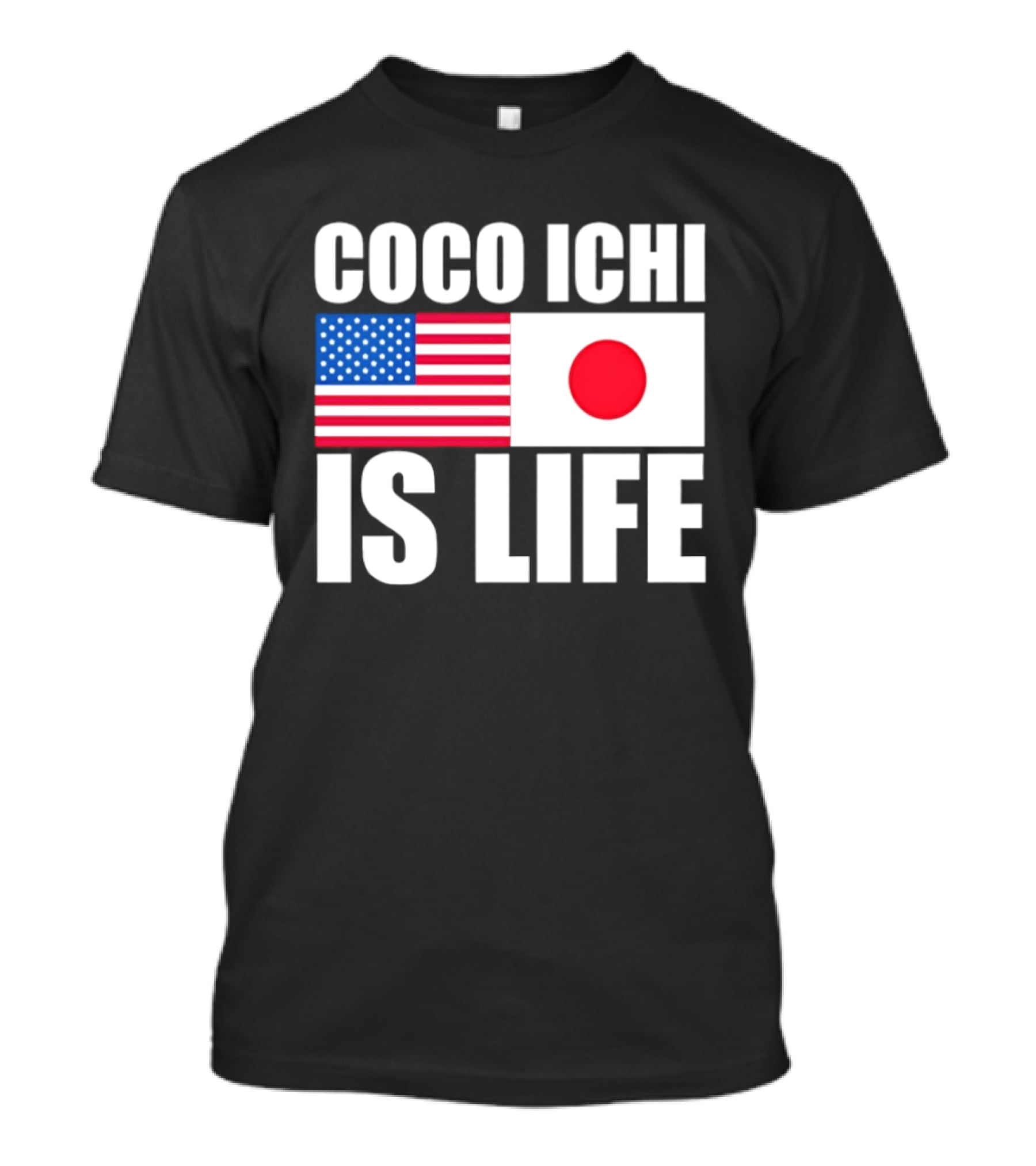 Coco Ichi Is Life USA And Japan Flag T-Shirt