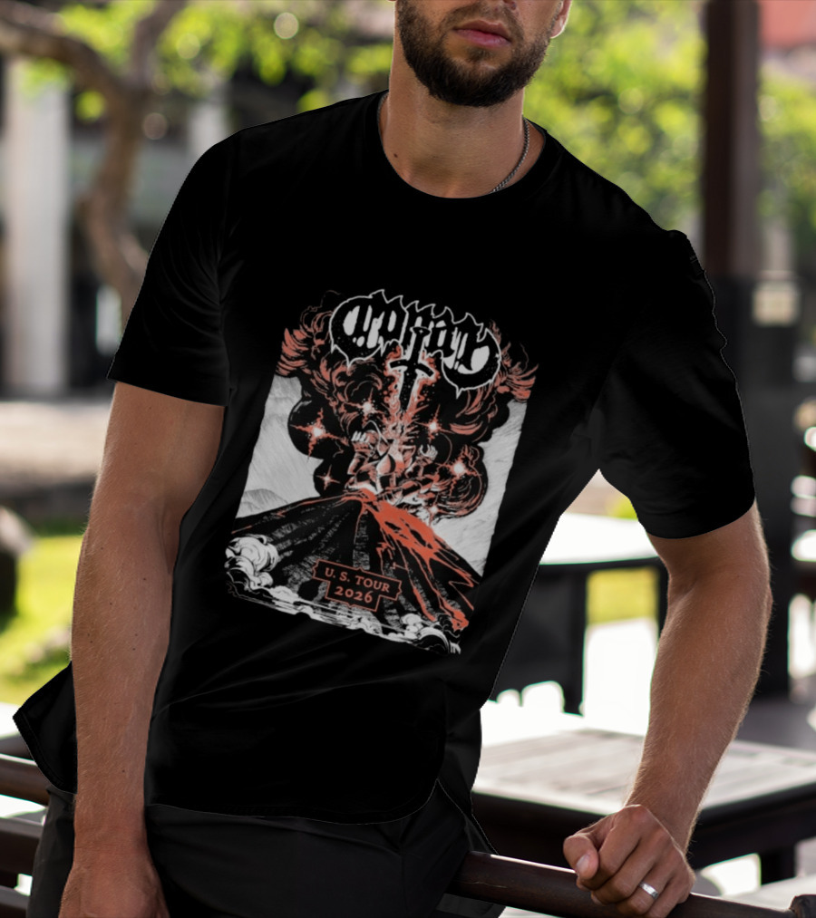 Conan Band U.S. Tour 2026 Explosive Lava T-Shirt