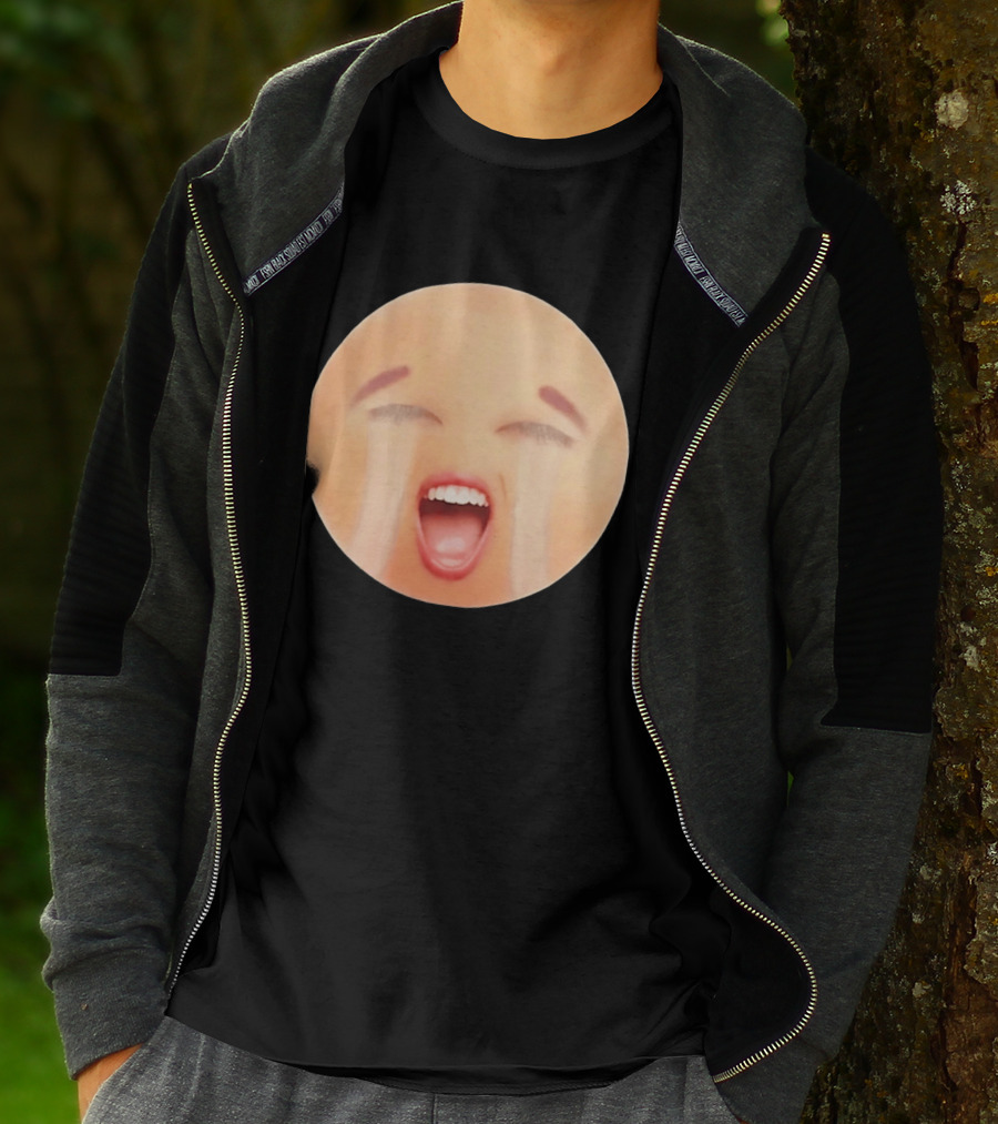 Cursed Crying Emoji Meme Face Hilarious Expression T-Shirt