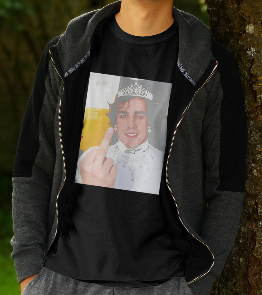 King Fernando Alonso Gesture Crown Jewel Humor T-Shirt