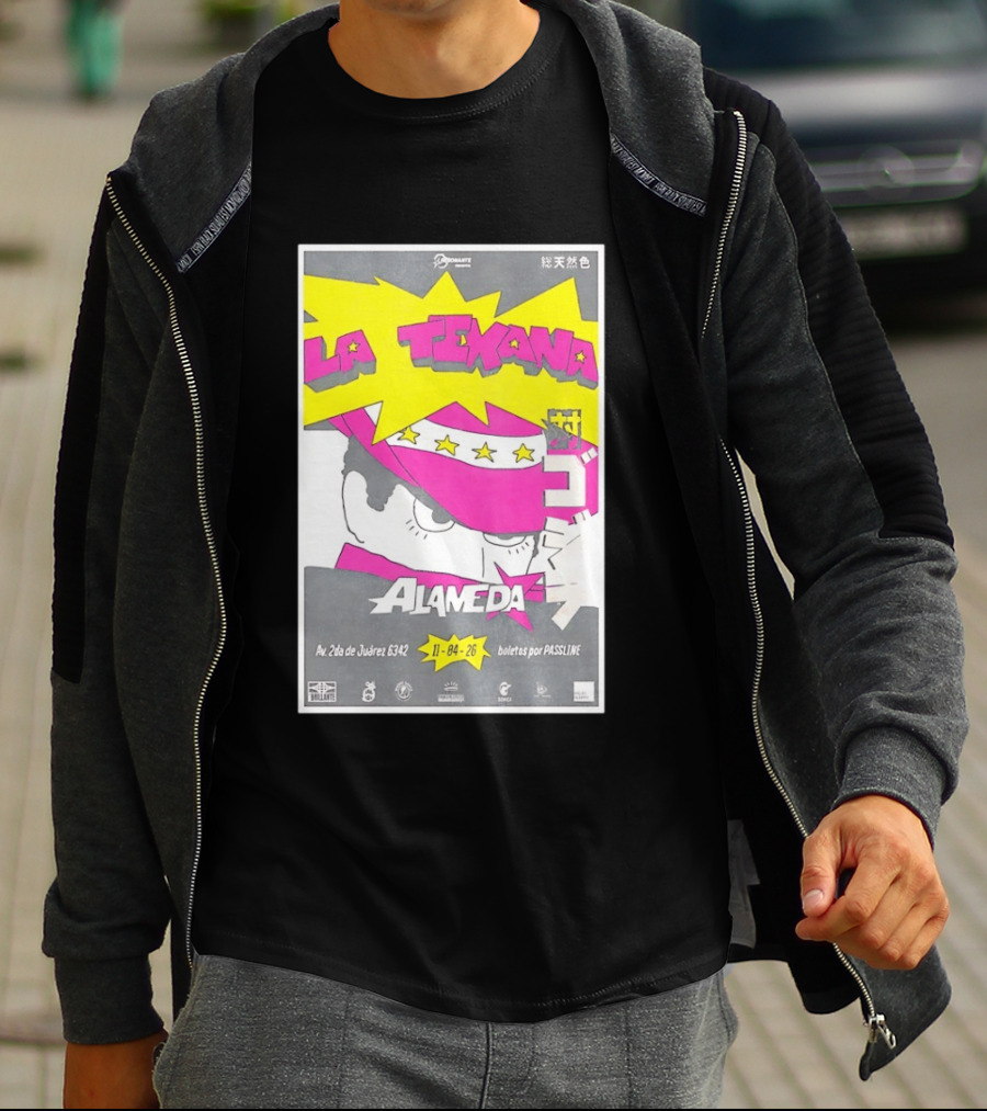 La Texana Alameda Tour April 11 2026 Puebla Mexico Av 2da De Juárez 6342 Boletos Por Passline T-Shirt