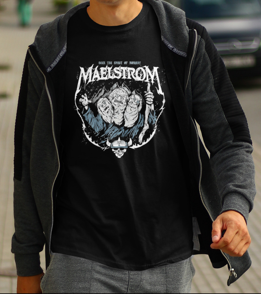 Maelstrom Seek The Spirit Of Norway Viking Adventure T-Shirt