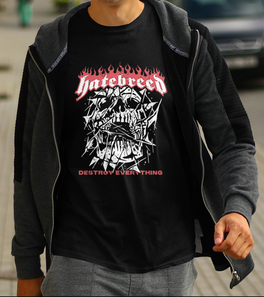 Hatebreed Skull Destroy Everything Hardcore T-Shirt