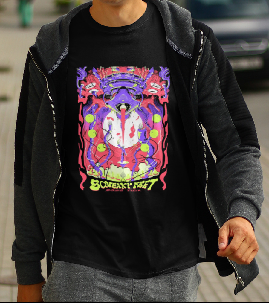 Squeaky Feet Tour 2026 Psychedelic T-Shirt