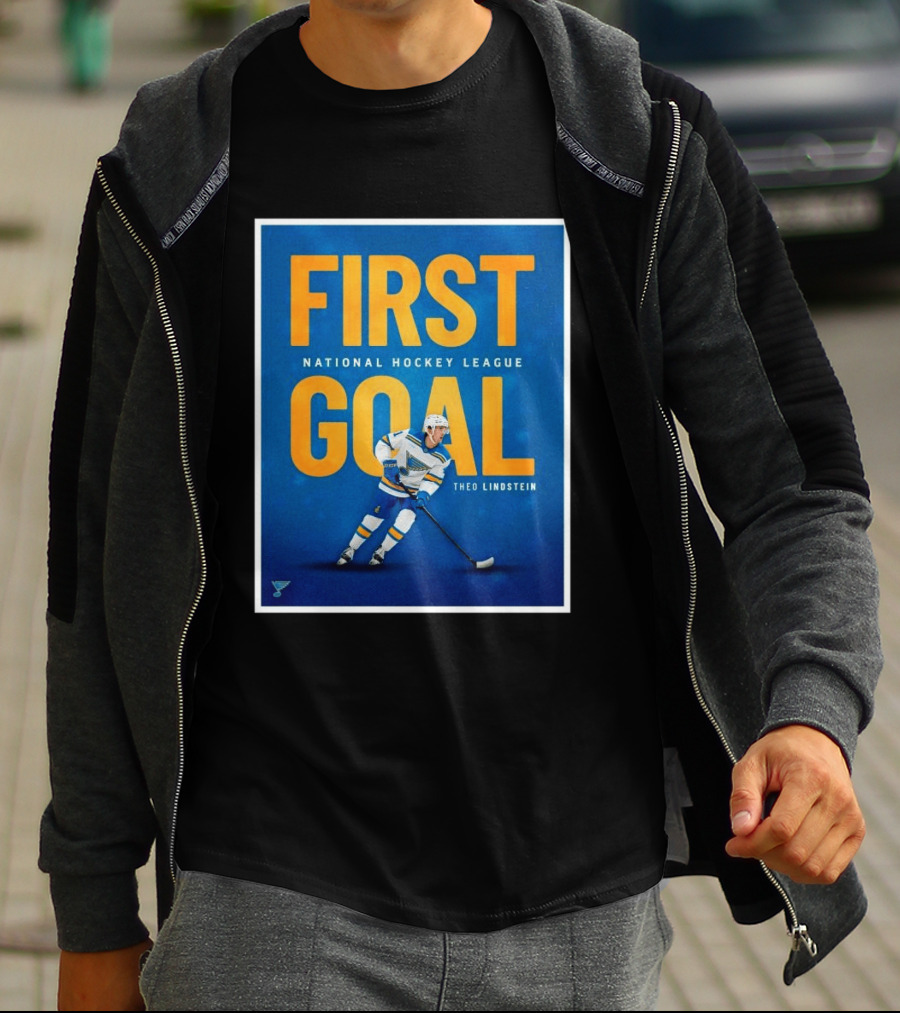 St Louis Blues First Goal National Hockey League Theo Lindstein T-Shirt