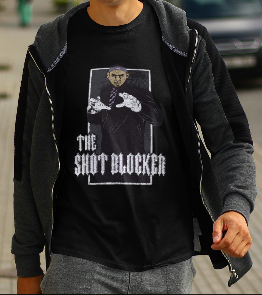 The Shot Blocker Lebron James Nike Basketball T-Shirt