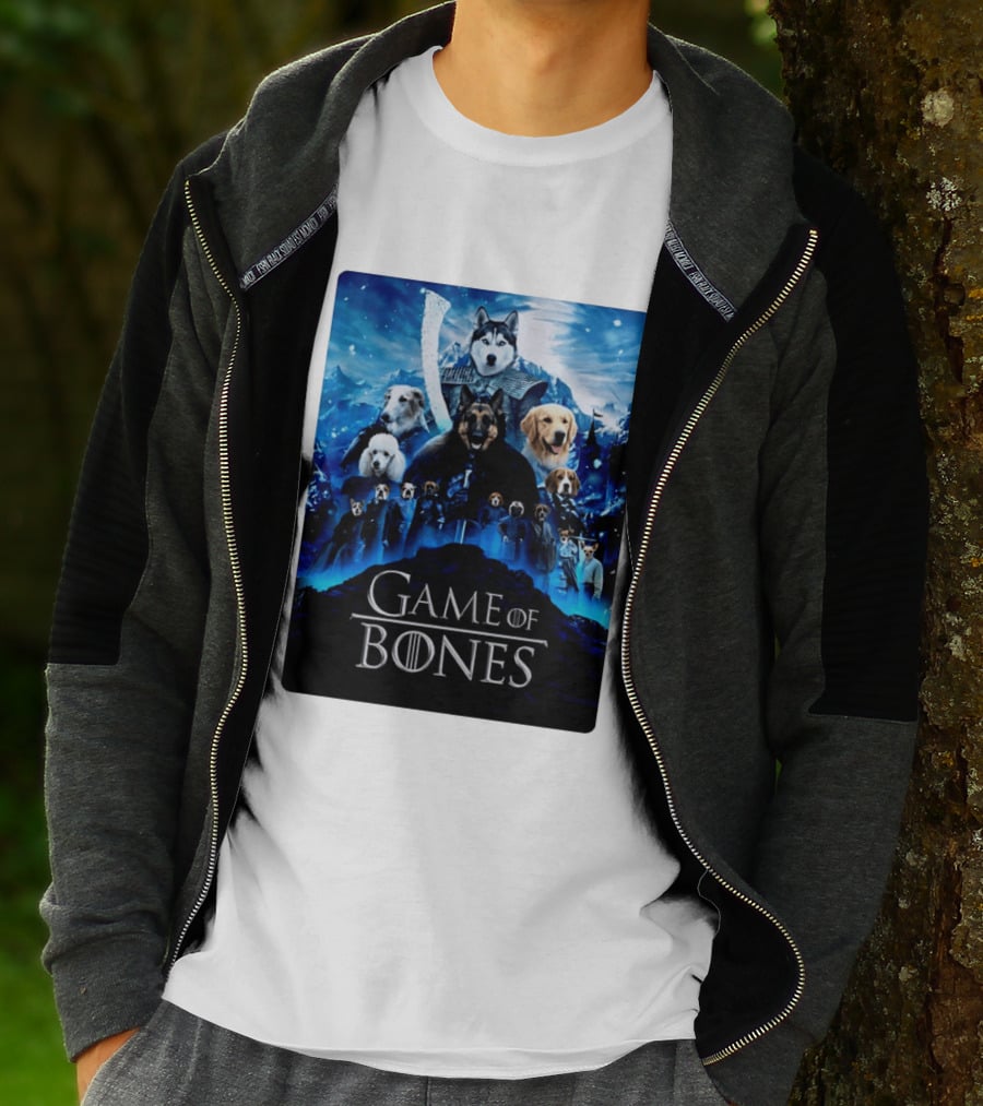 Game Of Bones Dogs Adventure With Thrones And Winter Canines T-Shirt