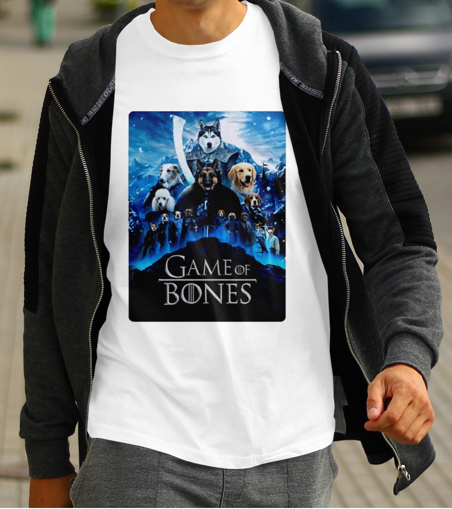 Game Of Bones Dogs Adventure With Thrones And Winter Canines T-Shirt