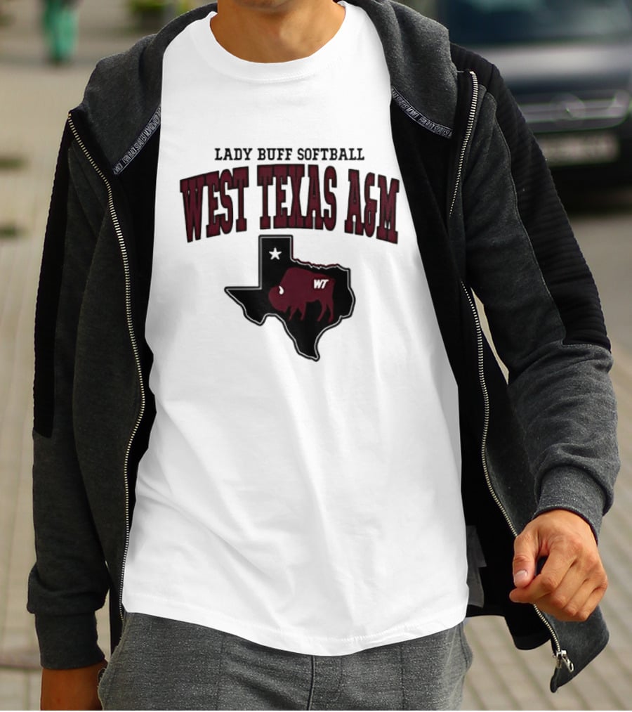 Lady Buff Softball West Texas A&M WT Buffalo T-Shirt
