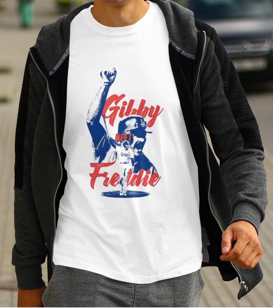 Gibby Meet Freddie Los Angeles Dodgers Baseball T-Shirt