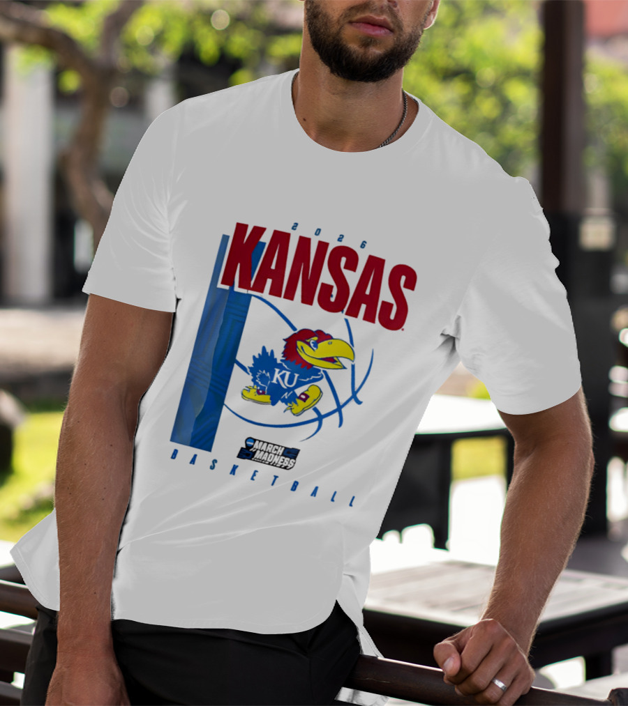 Kansas Jayhawks 2026 NCAA March Madness Basketball T-Shirt