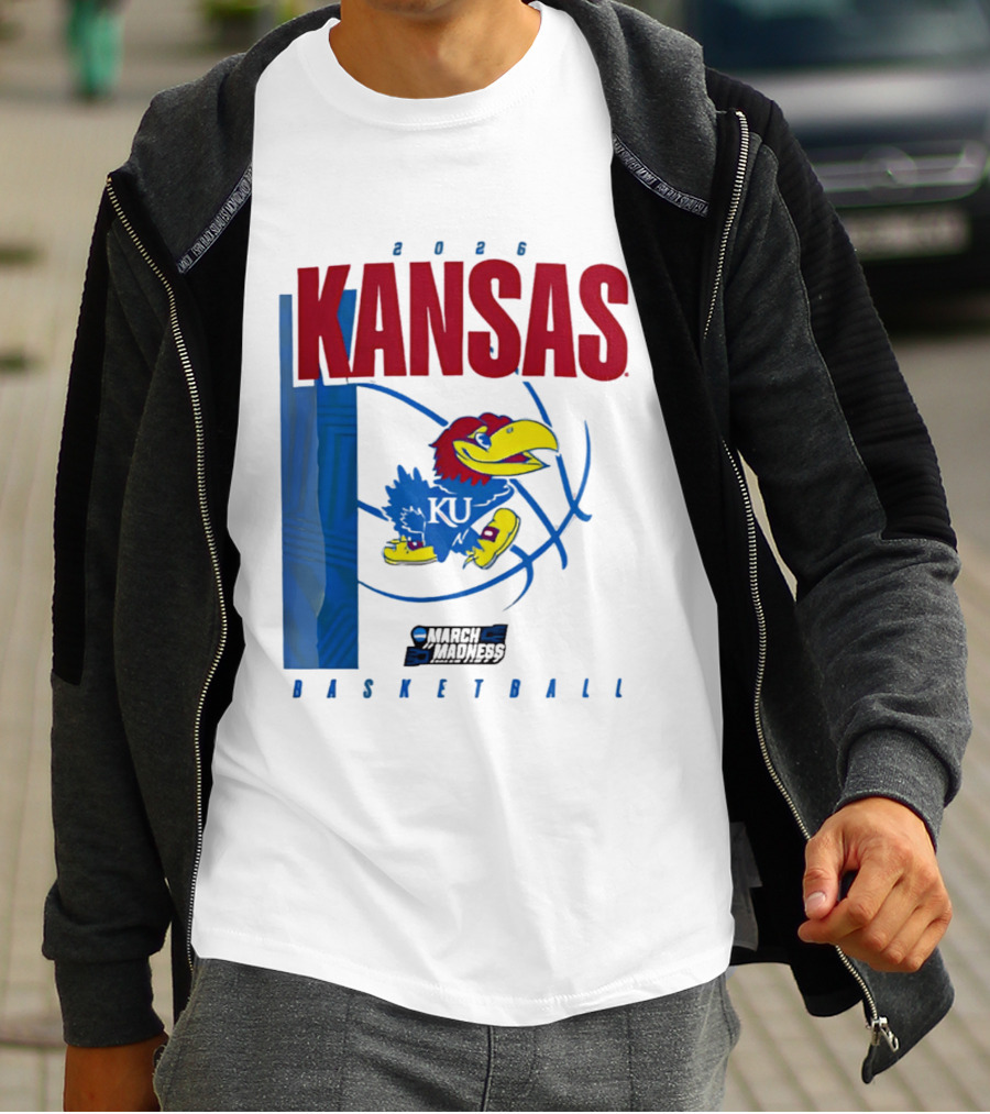Kansas Jayhawks 2026 NCAA March Madness Basketball T-Shirt