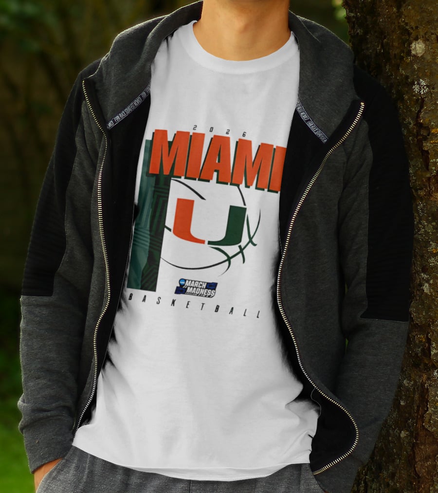 2026 Miami Hurricanes March Madness Basketball NCAA T-Shirt