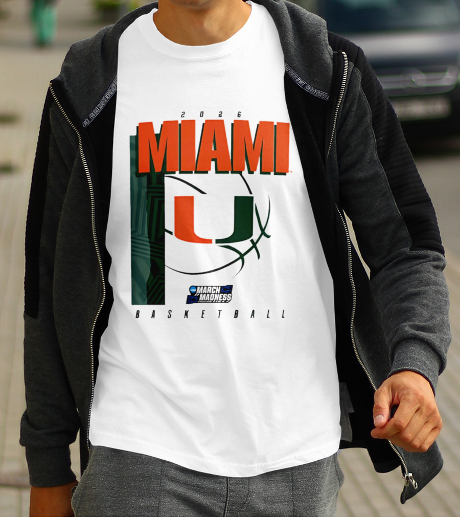 2026 Miami Hurricanes March Madness Basketball NCAA T-Shirt