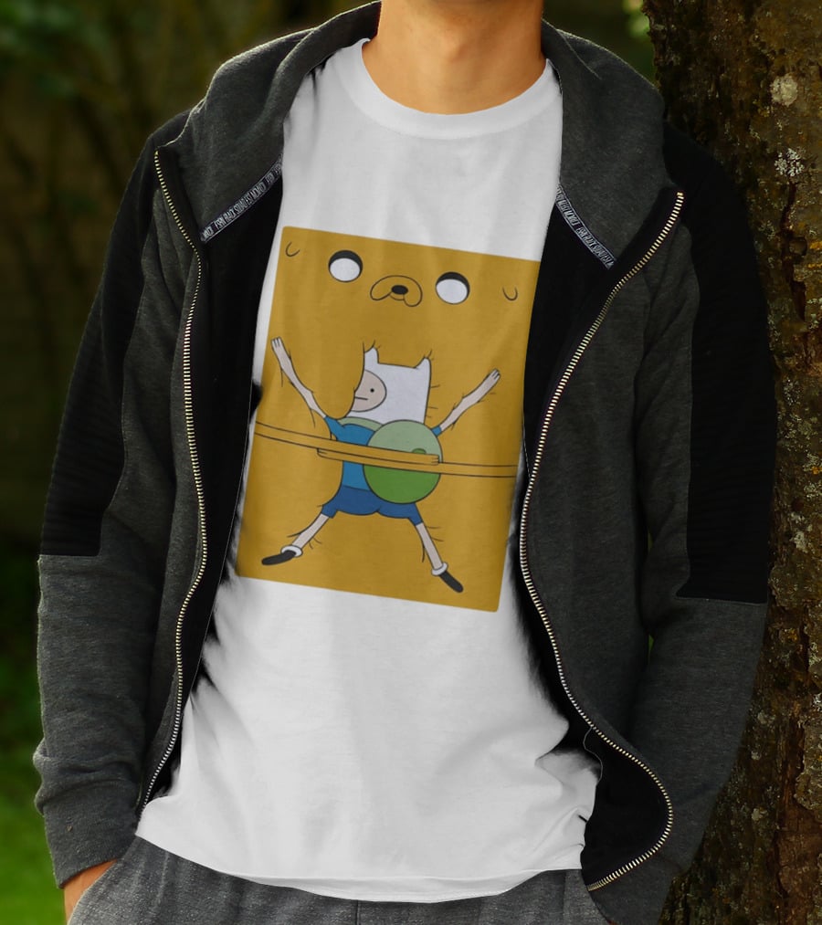Adventure Time Finn And Jake Bro Hug T-Shirt