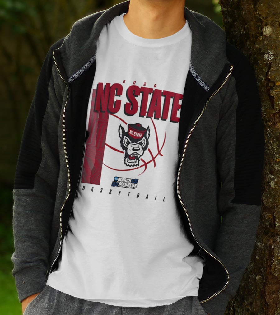 N.C. State Wolfpack 2026 March Madness Basketball T-Shirt